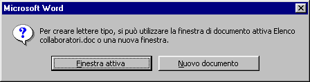 Messaggio di Word